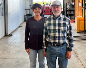 Greg Miller of Route 9 Cooperative and Melanie Jones of United Chestnuts