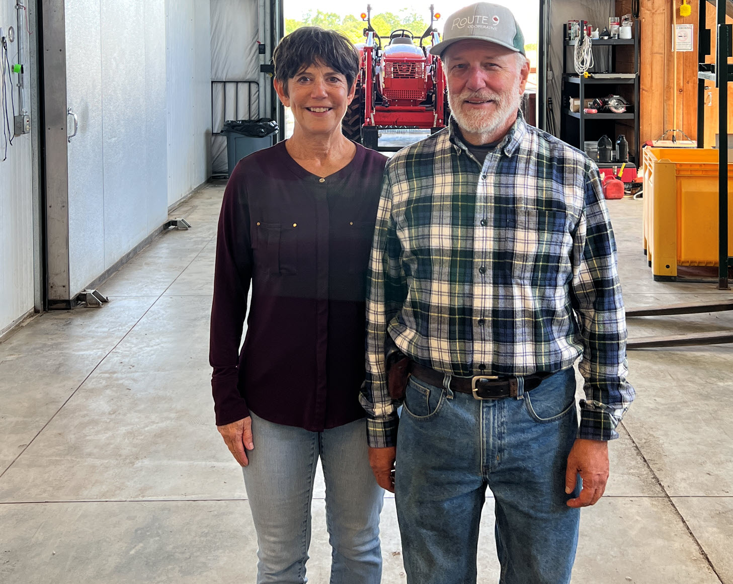 Greg Miller of Route 9 Cooperative and Melanie Jones of United Chestnuts