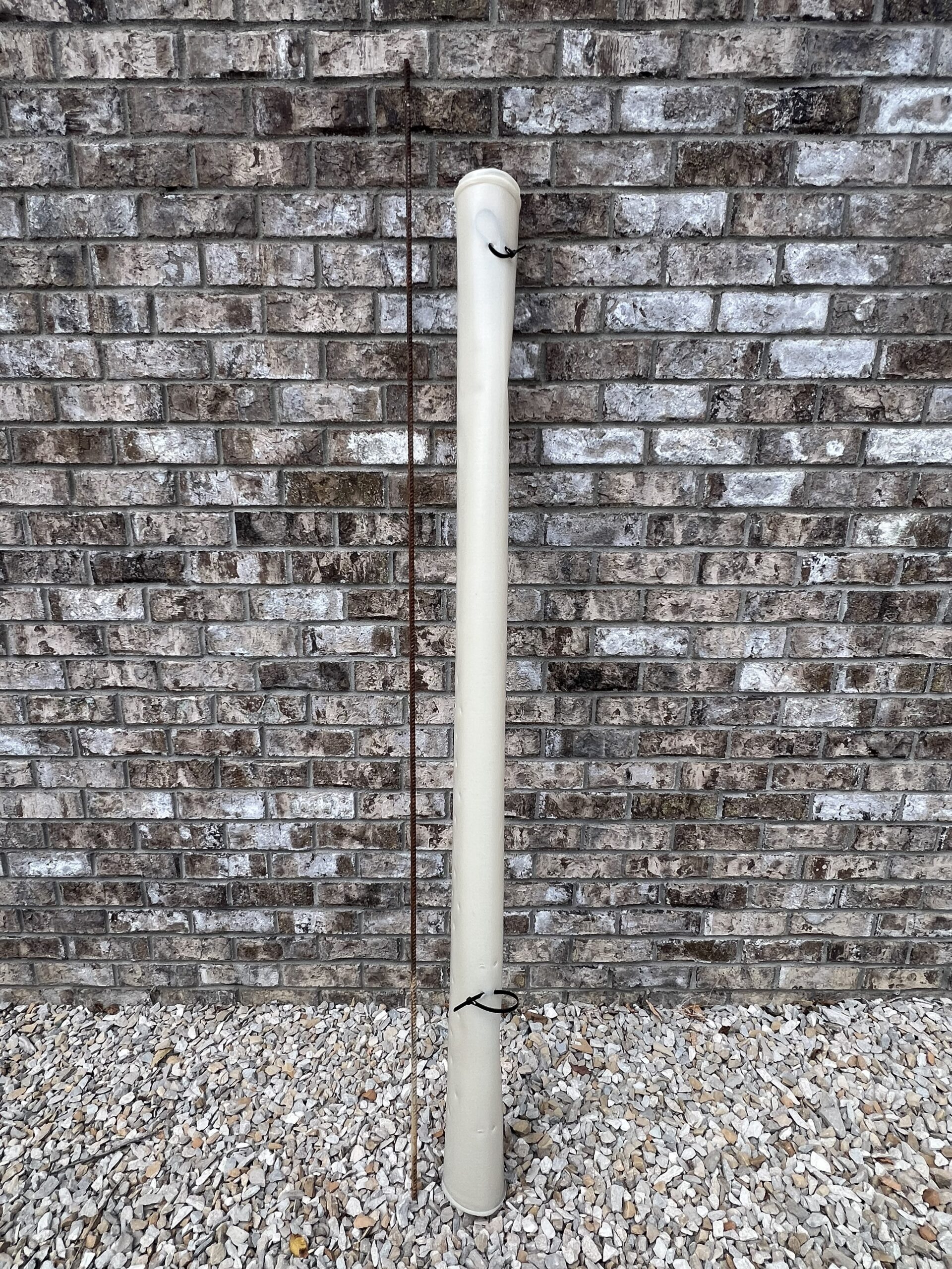 Chestnut tree tube and rebar stake 6 feet tall from EBB Farms